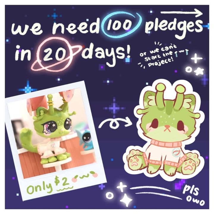 Clover Plush (Alien Cat) ♡