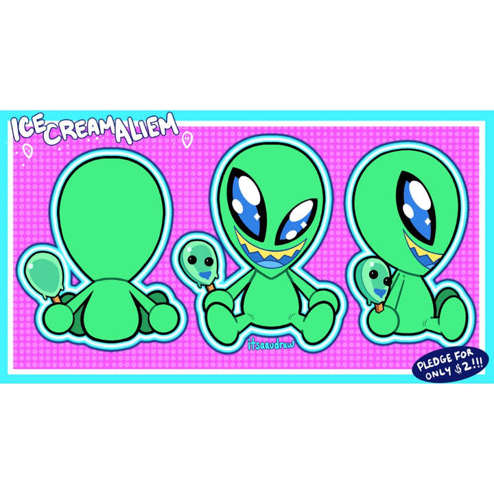 Ice Cream Aliem Plush