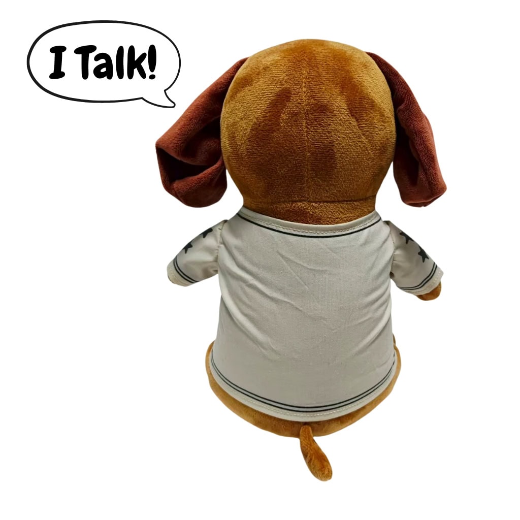 Lucas in His Cardigan Plushie