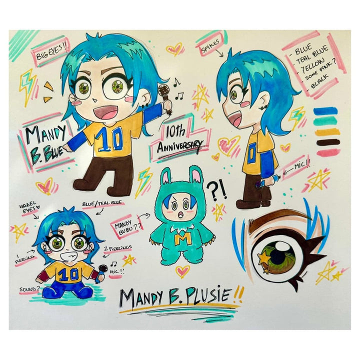 MANDY B. BLUE 10th Anniversary Plush