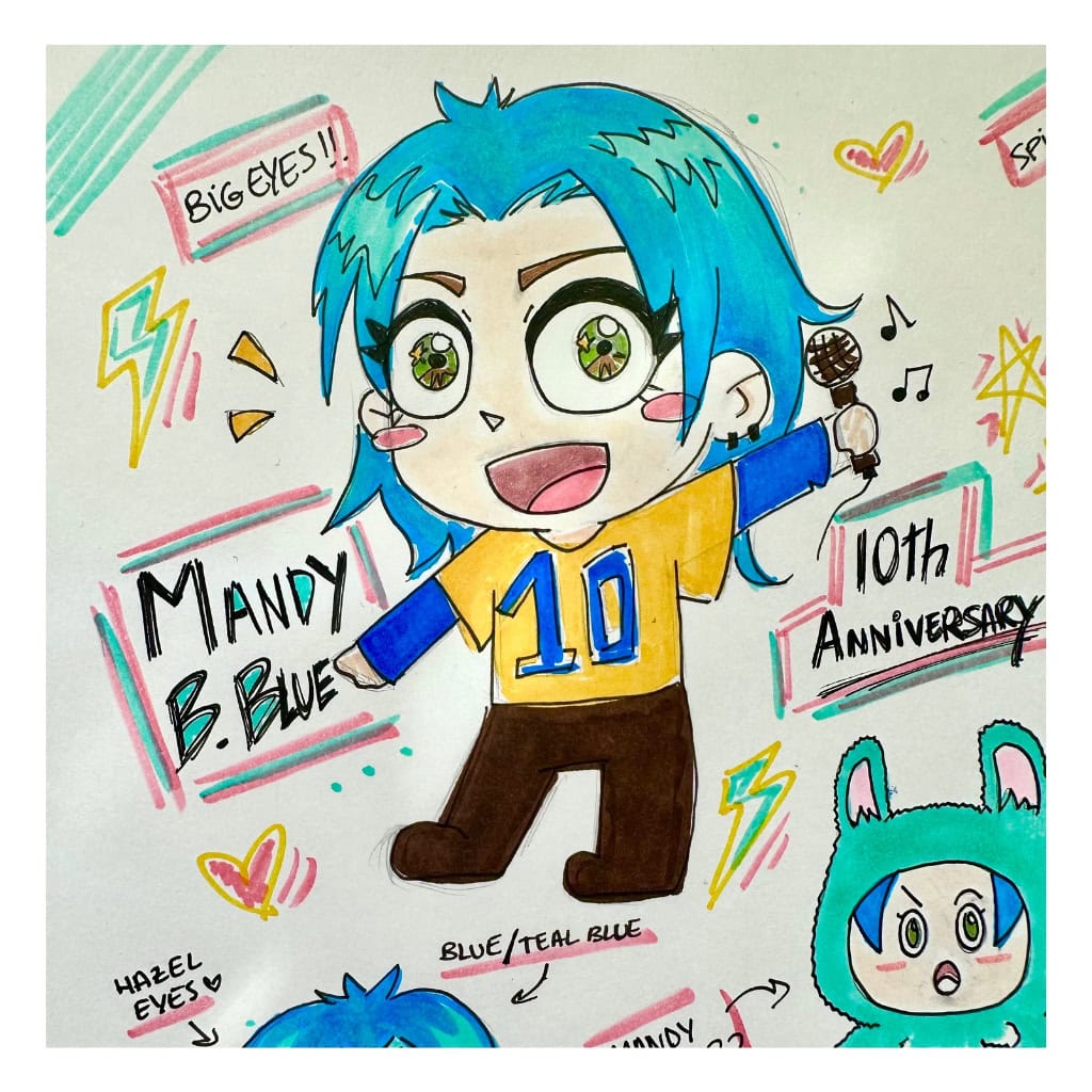 MANDY B. BLUE 10th Anniversary Plush