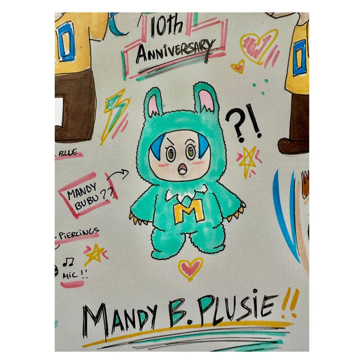 MANDY B. BLUE 10th Anniversary Plush