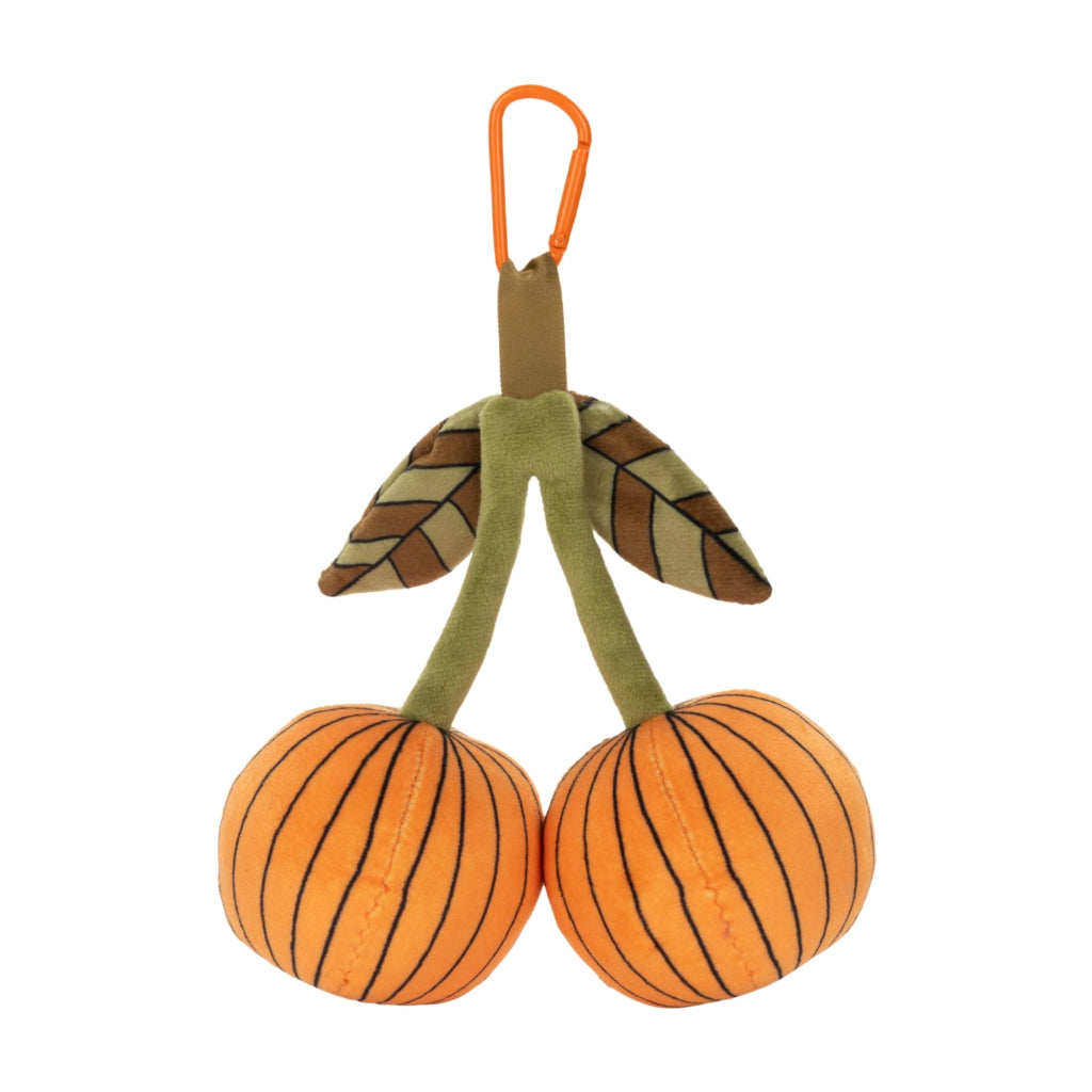 Pumpkin Cherries Bag Charm