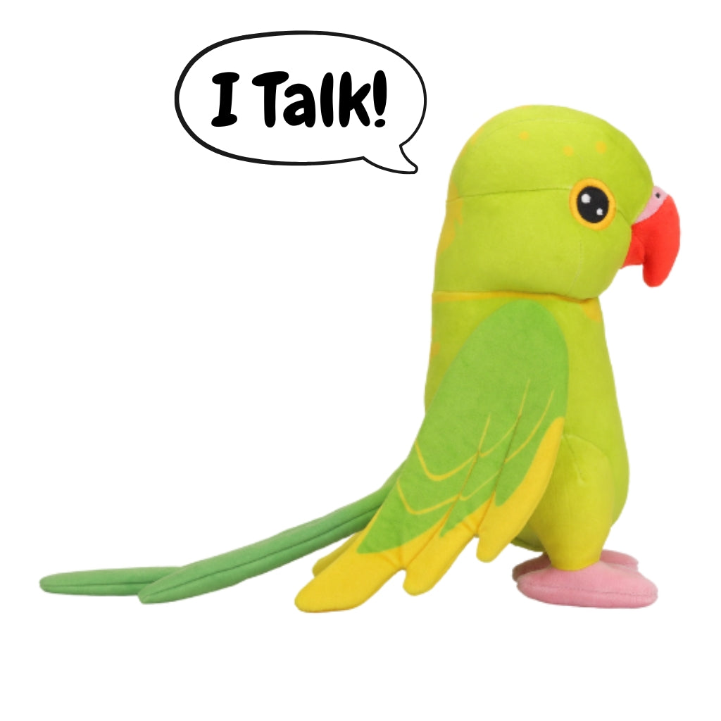 Ricco "The Green Pied Parrot" Talking Plush 3.0