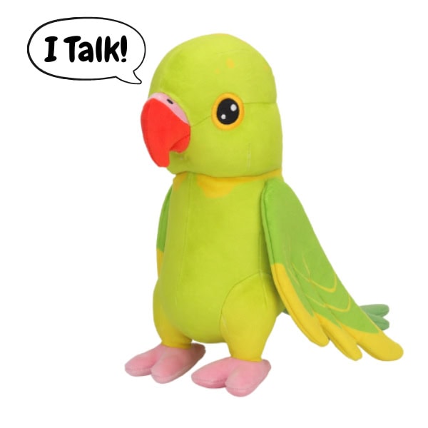 Ricco "The Green Pied Parrot" Talking Plush 2.0