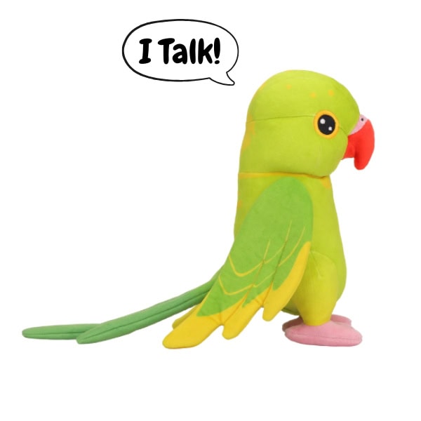 Ricco "The Green Pied Parrot" Talking Plush 2.0