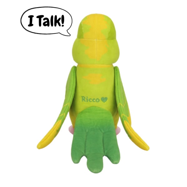 Ricco "The Green Pied Parrot" Talking Plush 2.0
