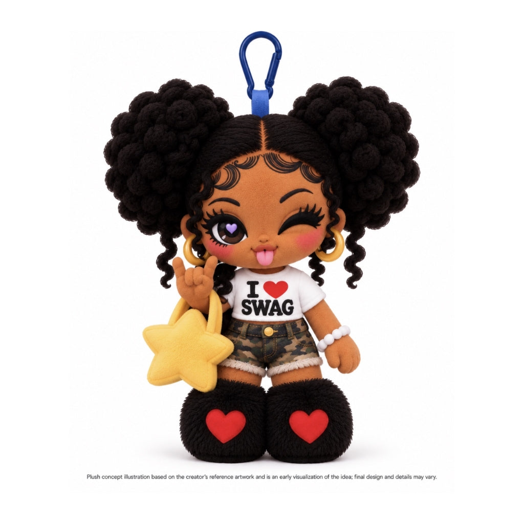 Dazzie Riot — The Unapologetic It-Girl Plush Keychain