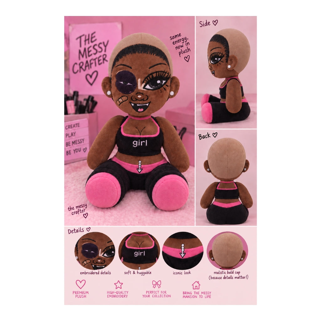 The Messy Crafter – Bianca Plushie