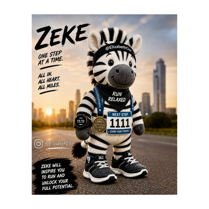 Zeke the Zippy Zebra Plush